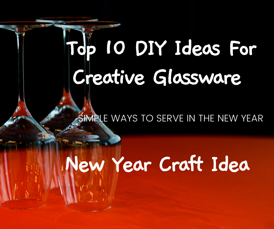 Top 10 DIY Ideas For Creative Glassware - New Year Craft.  Do you love cute bowls, cups, plates, and vases? Do you like making crafts that you will use in everyday life? There is vintage glassware you can make for your dining room to confetti glassware you can bring to a friends party.